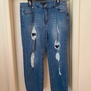 Forever 21 destroyed cuffed jeans 16